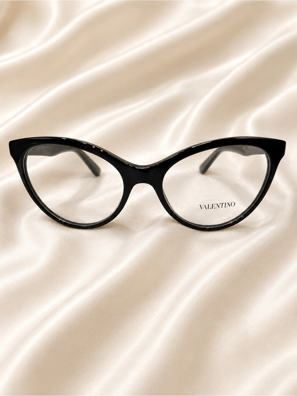 Valentino Black Cat-Eye Optical Glasses